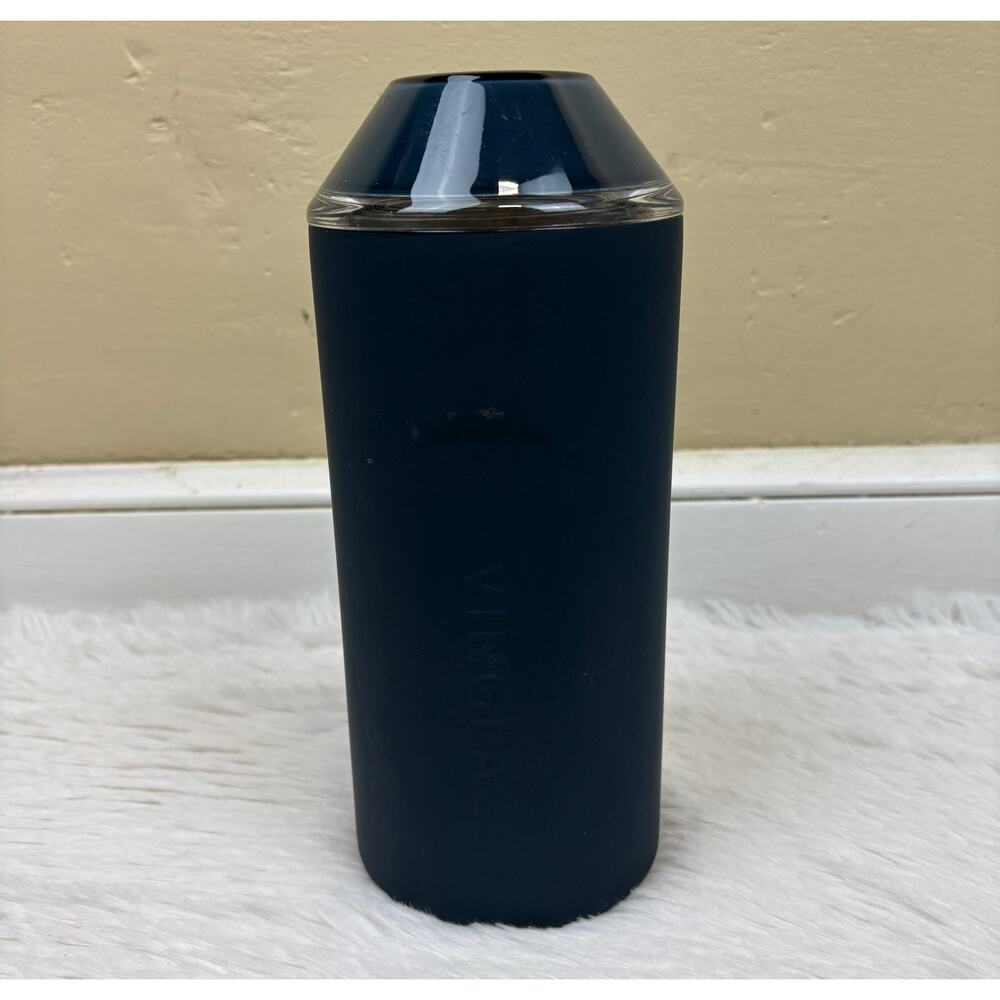 Vinglace Stainless Steel Vacuum Insulated Wine & Champagne Chiller Navy Blue